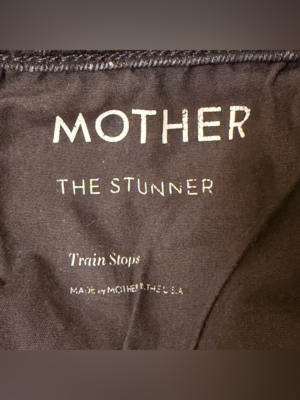 MOTHER The Stunner High Rise Skinny Jeans 29 Charcoal “Train Stops” Denim - Picture 10 of 13